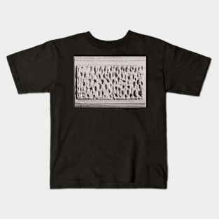 Texture - White Stone Wall Kids T-Shirt